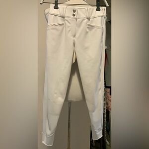 White Women's Stretch Ponte Pants